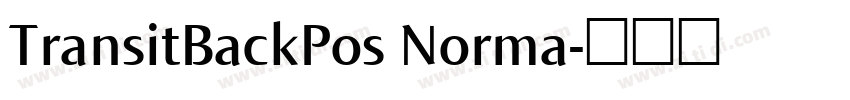 TransitBackPos Norma字体转换